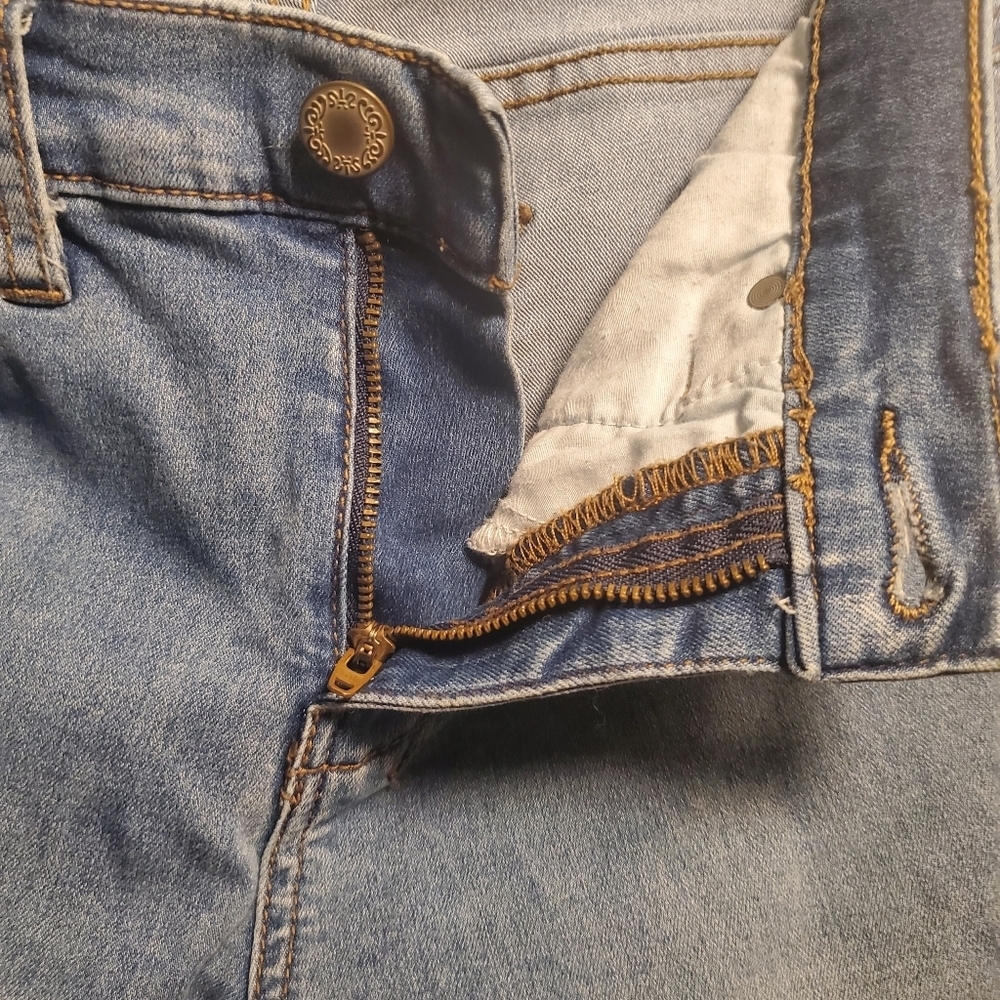 FREE PEOPLE Mid-Rise Flare Stretch Denim Jeans Size 27 Stevie Wash - Picture 4 of 13